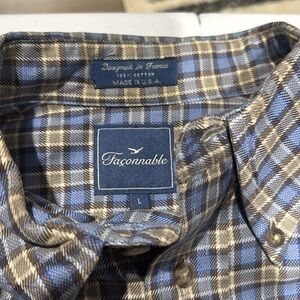 Faconnable Men's Checkered Shirt